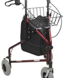 Karman Healthcare R-3600 3 Wheel Rollator with Large 8" Casters , Aluminum, 13lbs R-3600-BL