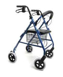 Karman Healthcare R-4608 Lightweight Rollator with Large 8" inch Casters and Padded Seat in Burgundy R-4608-BD