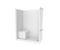 Mobility Bathworks 6032 Fiberglass Shower System Subway Tile 5 Piece Barrier Free 6032SSS