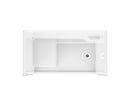 Mobility Bathworks 6032 Fiberglass Shower System Subway Tile 5 Piece Barrier Free 6032SSS