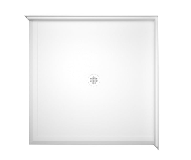 Mobility Bathworks 4848 Barrier Free Double Entry Shower Pan 1" Threshold