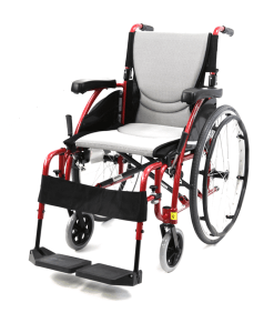 Karman Healthcare S-Ergo 115 Ultra Lightweight Ergonomic Wheelchair with Swing Away Footrest S-ERGO115F16SS