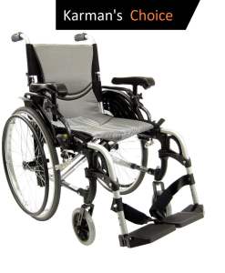 Karman Healthcare S-Ergo 305 Ultra Lightweight Ergonomic Wheelchair with Adjustable Seat Height S-ERGO305Q16SS