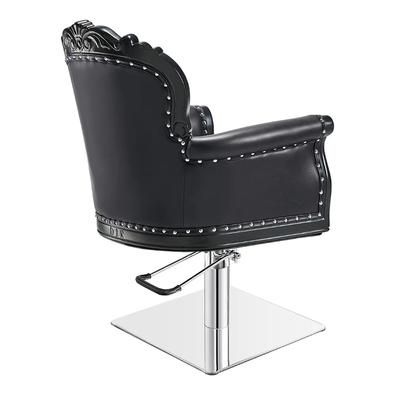 Dream In Reality Black Laurence Vintage Salon Chair DIR 1555