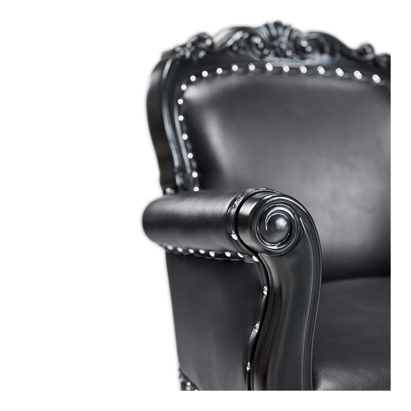 Dream In Reality Black Laurence Vintage Salon Chair DIR 1555