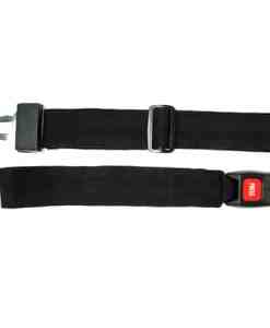 Karman Healthcare Black Seat Belt With Plastic Clamp and Easy To Adjust SB22