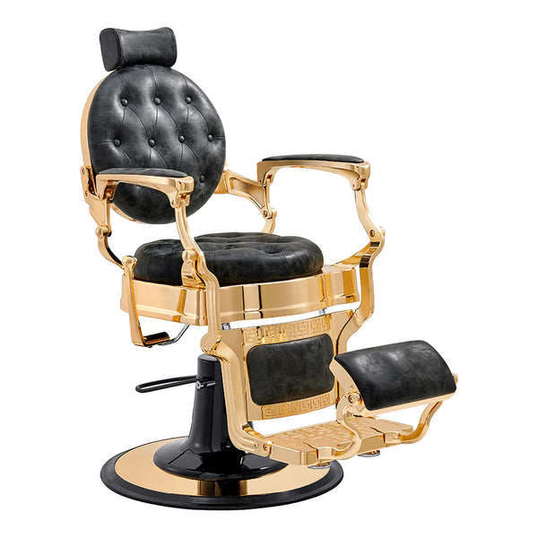 Dream In Reality Princeton Barber Chair - Gold DIR 2726